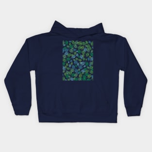 Abstract leaf pattern Kids Hoodie